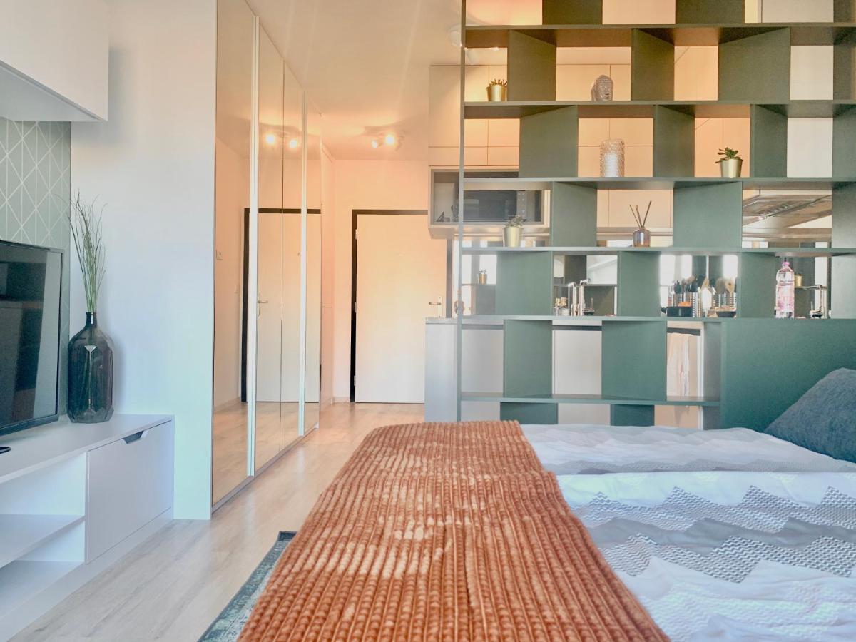 Luxury, Bright Studio With Parking And Balcony In Bratislava Center Luaran gambar